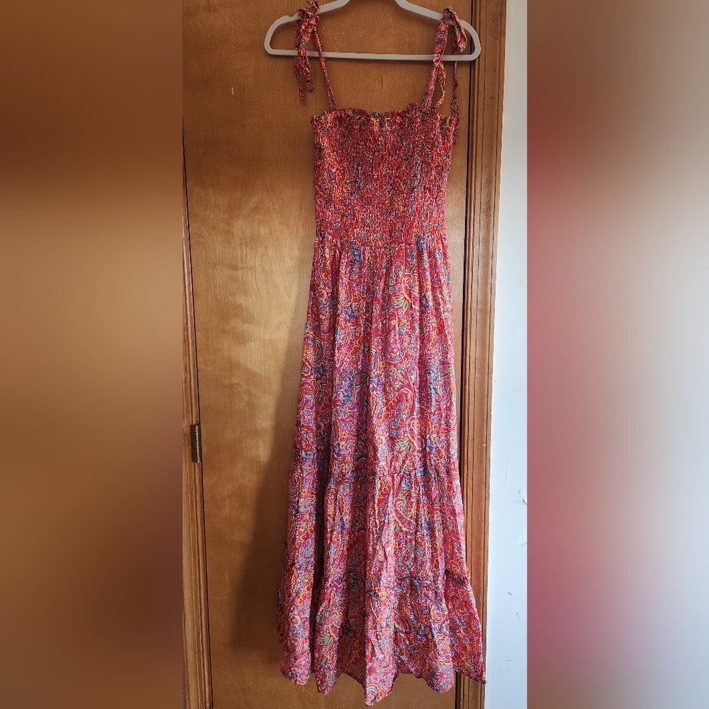 Vici Red Floral Maxi Dress
